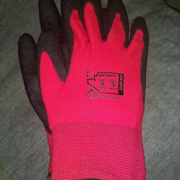 WORK GLOVES - Large - Winter Fleece Lined - Picture 3 of 5